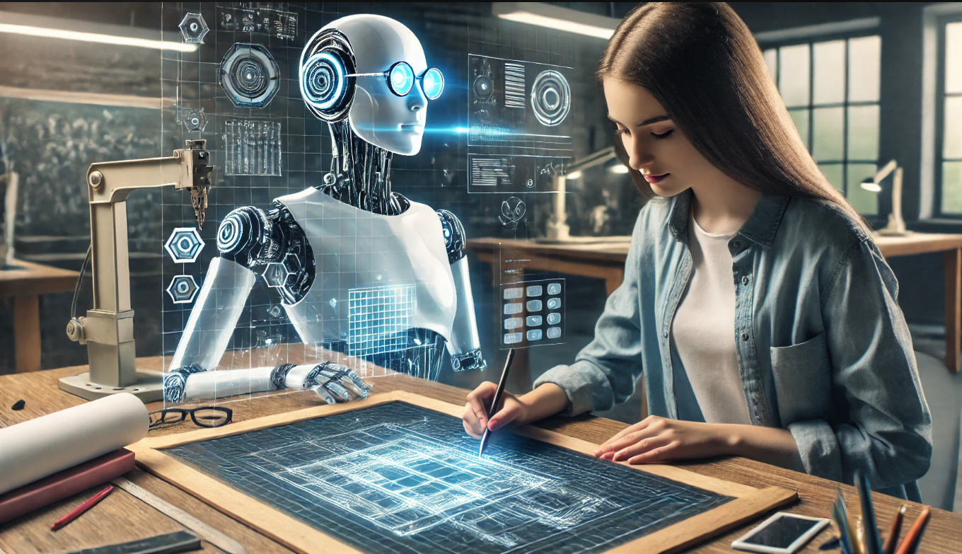 KI kann wunderbar als Tutor funktionieren (wenn man es zulässt) (generiert mit Dall-E|Prompt Kuntze 2025)